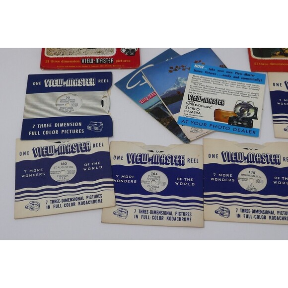 Sawyers View Master 3-D Stereoscope & View Master Reels Lot - Picture 7 of 12